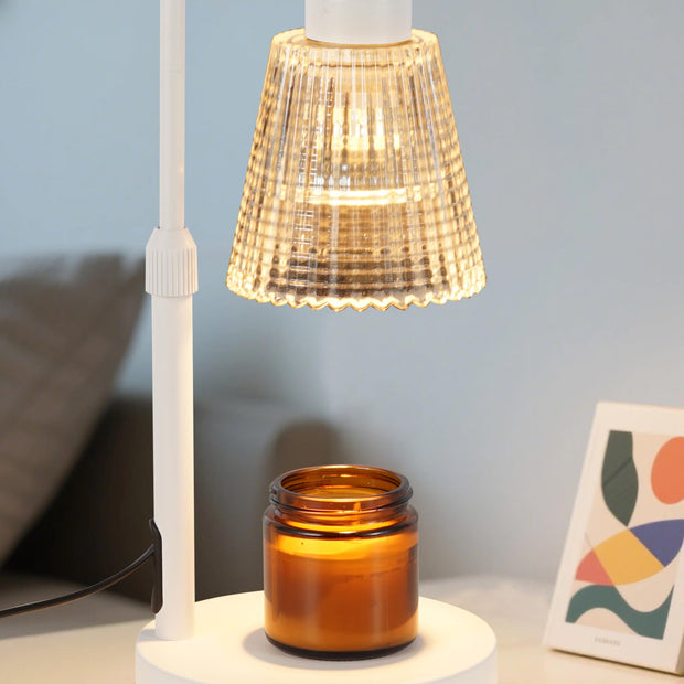 Candle Warmer Lamp with Timer Dimmable, Birthday Gifts for Women Mom, House Warming Gifts New Home Decor, Wax Melt Warmer for Jar Candles with 2 Bulbs