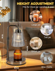 Candle Warmer Lamp with Timer Dimmable, Birthday Gifts for Women Mom, House Warming Gifts New Home Decor, Wax Melt Warmer for Jar Candles with 2 Bulbs