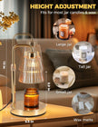 Candle Warmer Lamp with Timer Dimmable, Birthday Gifts for Women Mom, House Warming Gifts New Home Decor, Wax Melt Warmer for Jar Candles with 2 Bulbs